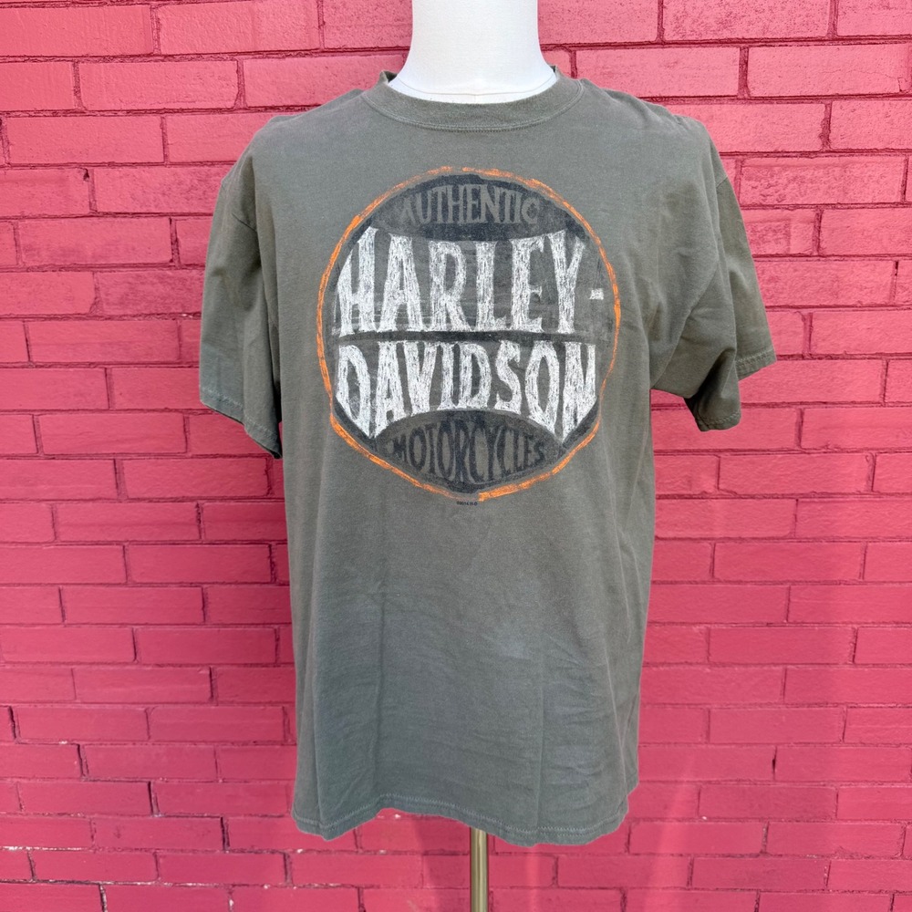 Harley Davidson Tripp's Amarillo Texas Mena Shirt Size Large Motorcycle Cotton‎